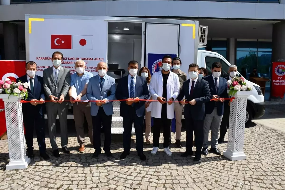 Japonya'nın hibe desteğiyle alınan gezici sağlık tarama aracı, Karabük'te hizmete başladı