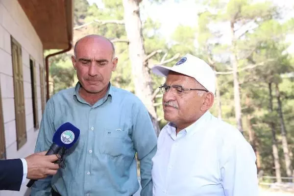 Son dakika haber... Kayseri'de devam eden orman yangınına 100 kişilik ekiple müdahale (2)