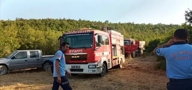 Kepsut'ta ormanlık alandaki yangın korkuttu