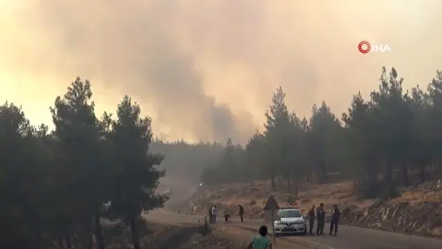 Kilis'teki orman yangını söndürülemiyor