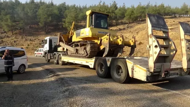 Kilis'teki orman yangınında en büyük korku rüzgar