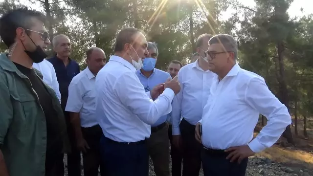Kilis'teki orman yangınında en büyük korku rüzgar