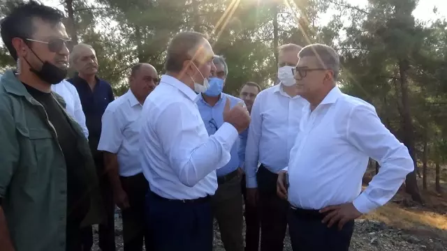 Kilis'teki orman yangınında en büyük korku rüzgar