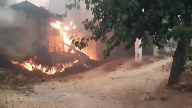 Manavgat ve Akseki'deki orman yangınları - Karaöz mahallesi