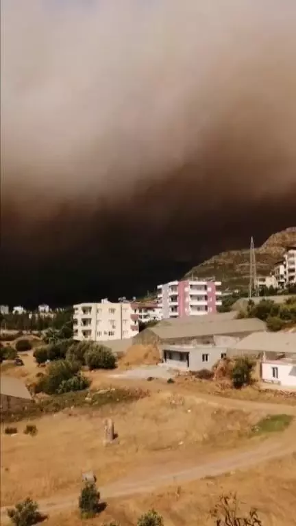 Son dakika haberi: Aydıncık'ta orman yangını (7)