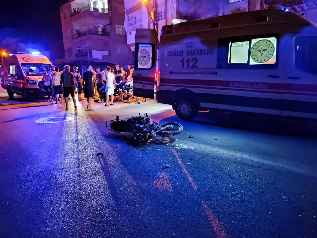 Otomobil ile motosiklet çarpıştı: 2 yaralı