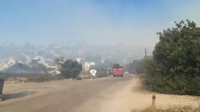 Marmaris'te çıkan orman yangınına müdahale ediliyor
