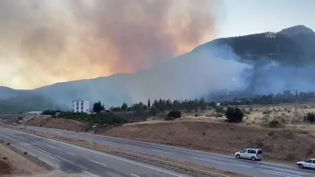 Son dakika haberi | Silifke ilçesinde çıkan orman yangınlarına müdahale ediliyor (8)