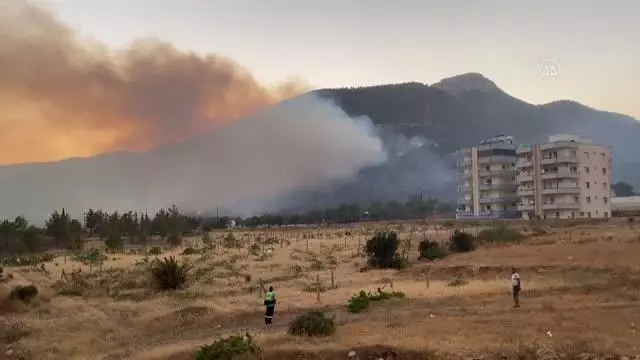 Son dakika haberi | Silifke ilçesinde çıkan orman yangınlarına müdahale ediliyor (8)