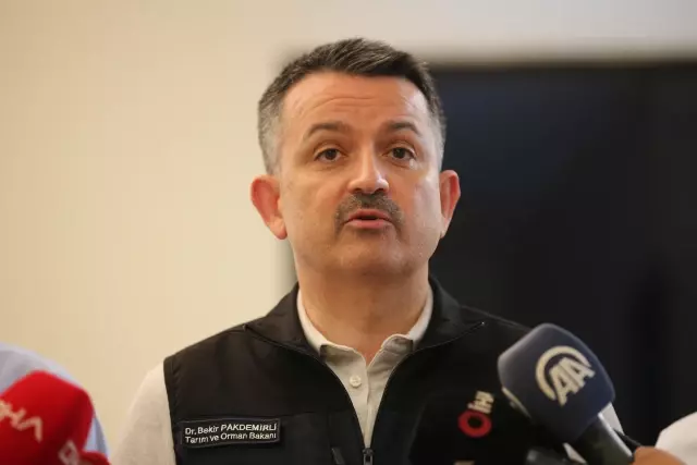 Son dakika: Tarım ve Orman Bakanı Bekir Pakdemirli: Antalya Manavgat yangını kontrol altında ancak gece saatlerinde Akseki'de devam eden bir yangın var.