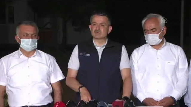 Tarım ve Orman Bakanı Pakdemirli, Manavgat'taki orman yangınına ilişkin açıklamada bulundu