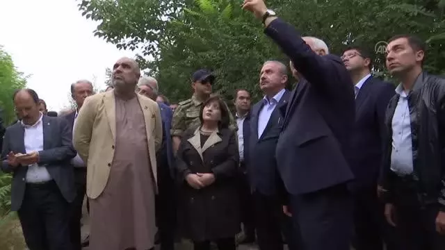 TBMM Başkanı Mutafa Şentop, Fuzuli'de incelemelerde bulundu