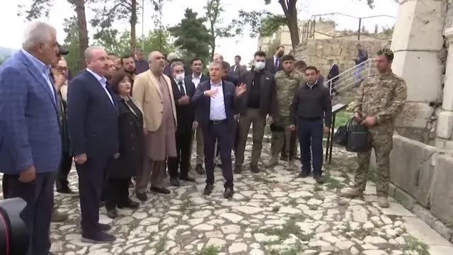 TBMM Başkanı Şentop, Şuşa şehrinde incelemelerde bulundu (2)