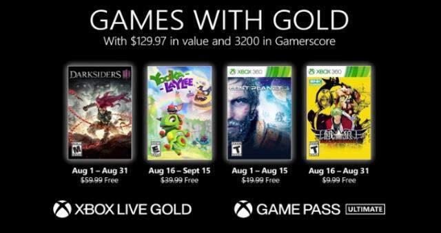 Xbox Live Gold Ağustos 2021 ücretsiz oyunları açıklandı! Xbox Live Gold Ağustos 2021 ücretsiz oyunları açıklandı!