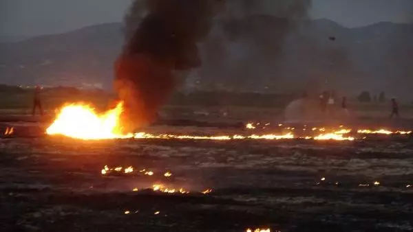 Biogaz enerji tesisinde yangın ve patlama; alevler gökyüzüne yükseldi