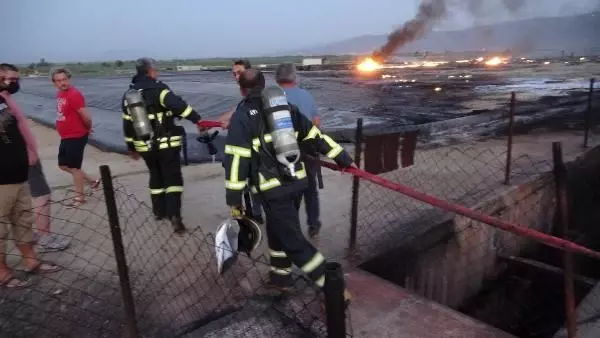 Biogaz enerji tesisinde yangın ve patlama; alevler gökyüzüne yükseldi