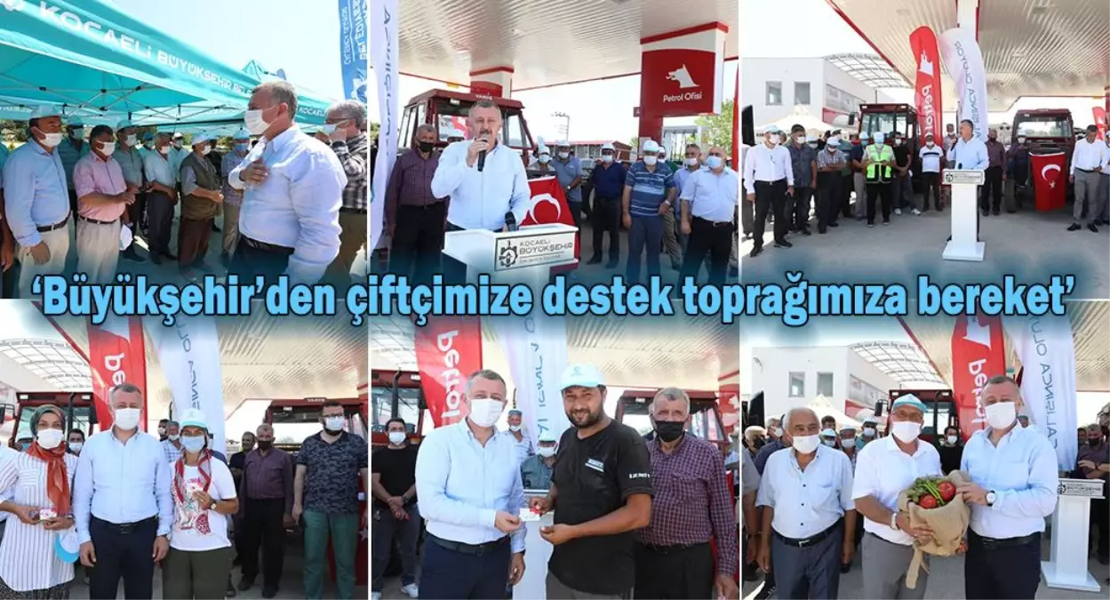 Büyükşehir'den çiftçilerimize 2 milyon litre akaryakıt desteği