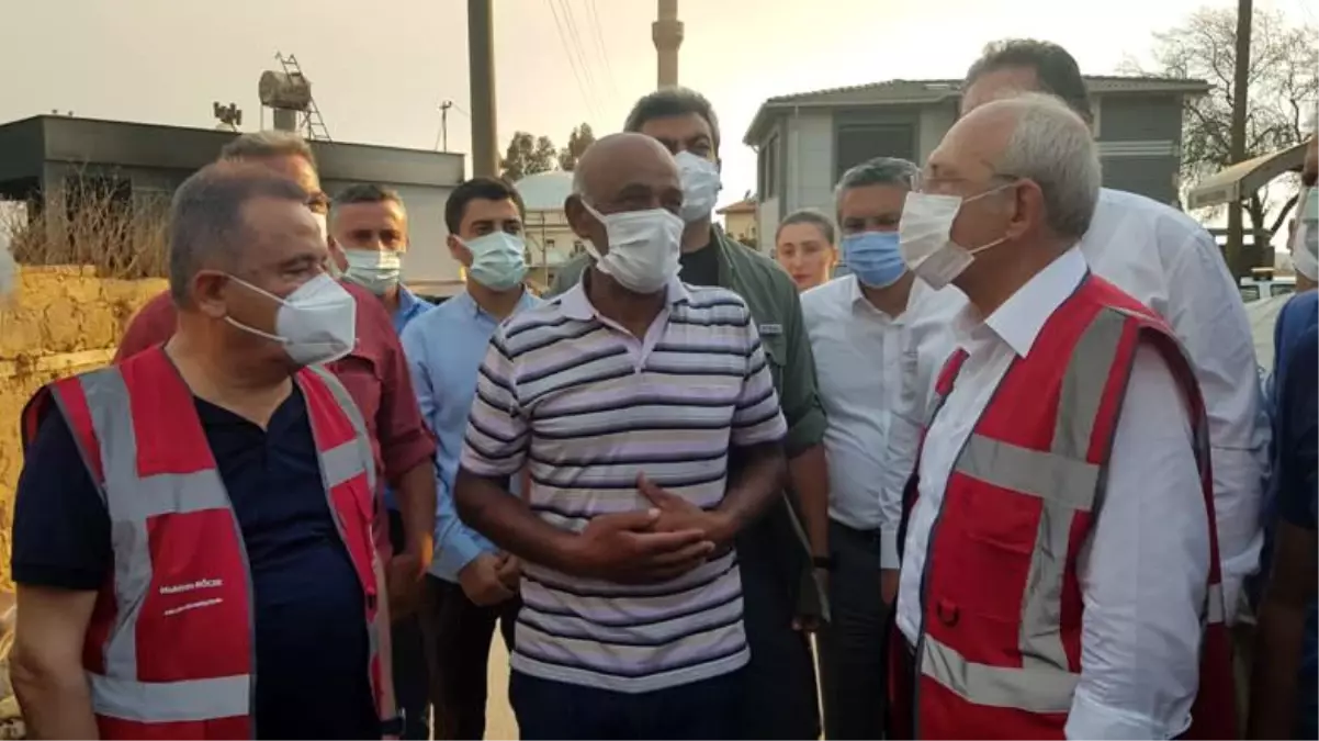 CHP Genel Başkanı Kılıçdaroğlu Manavgat Yangın Bölgesinde