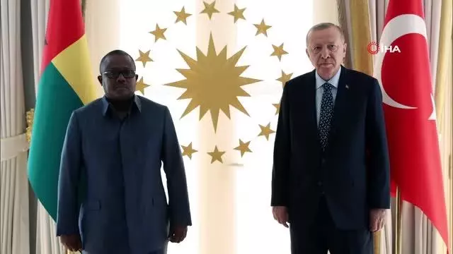 Cumhurbaşkanı Erdoğan, Gine Bissau Cumhurbaşkanı Cissoko Embalo'yu kabul etti