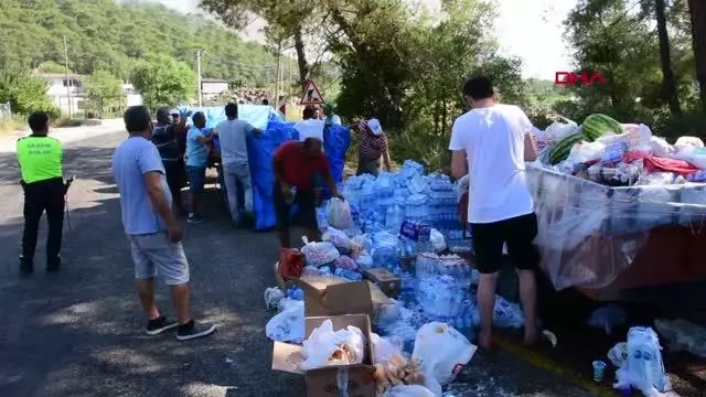 Marmaris'teki orman yangınında 2'nci gün; 1 ölü (3)