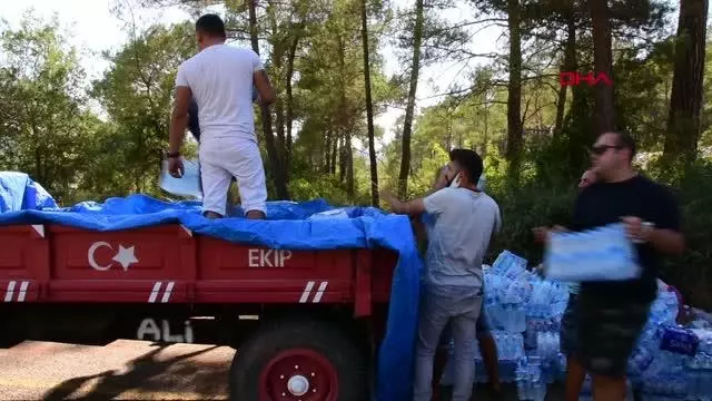 Marmaris'teki orman yangınında 2'nci gün; 1 ölü (3)