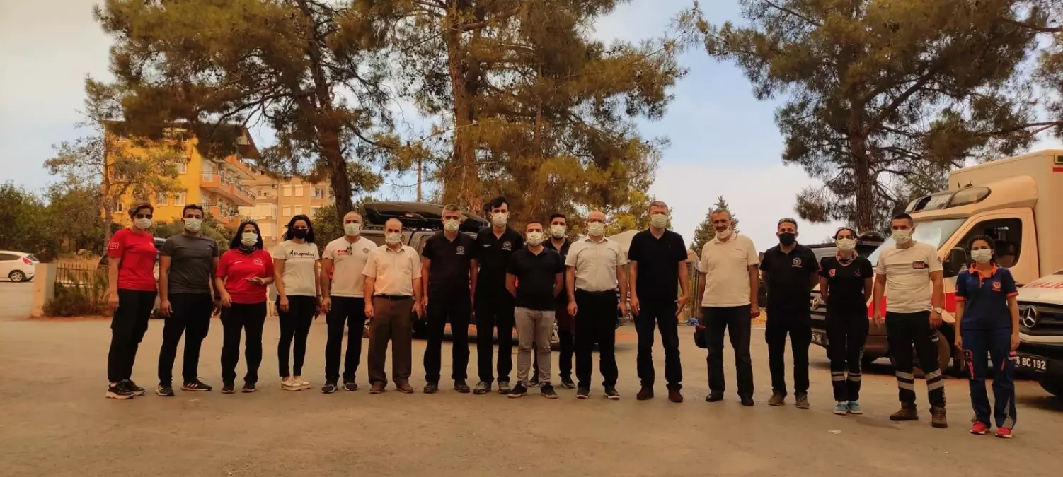 Manavgat'ta 112 ve UMKE Mobil Komuta Merkezi kuruldu
