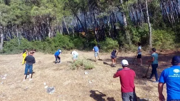 Marmaris'teki orman yangınında 2'nci gün; 1 ölü (3)