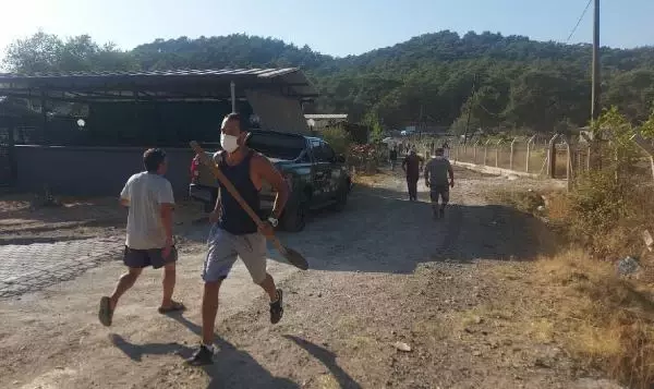 Marmaris'teki orman yangınında 2'nci gün; 1 ölü (3)