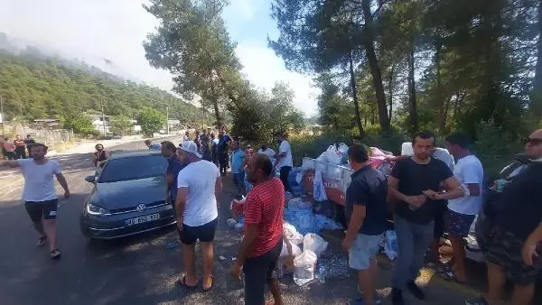 Marmaris'teki orman yangınında 2'nci gün; 1 ölü (3)