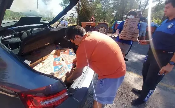 Marmaris'teki orman yangınında 2'nci gün; 1 ölü (3)