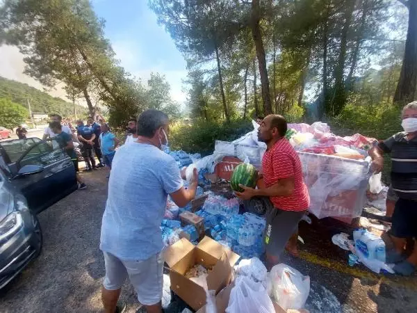 Marmaris'teki orman yangınında 2'nci gün; 1 ölü (3)
