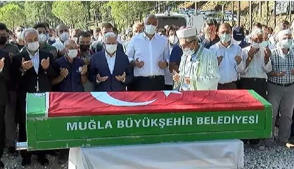 Ormancılara su taşırken hayatını kaybeden Şahin, son yolculuğuna uğurlandı