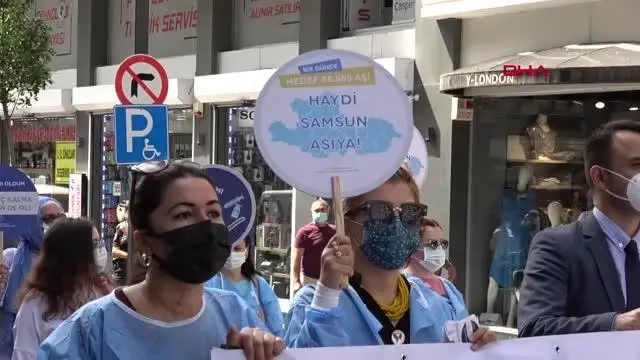 Samsun'da 'Hedef 1 Günde 55.555 Aşı' kapmanyası