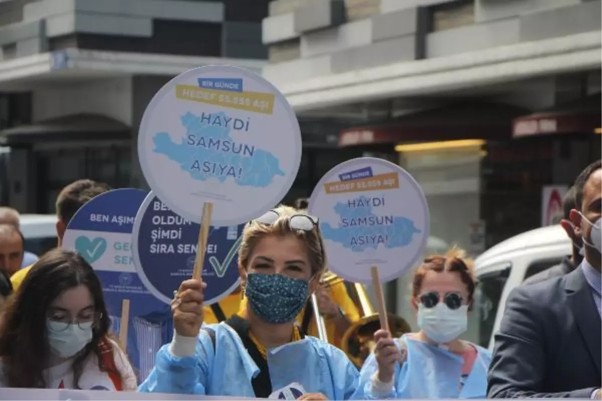 Samsun'da 'Hedef 1 Günde 55.555 Aşı' kapmanyası
