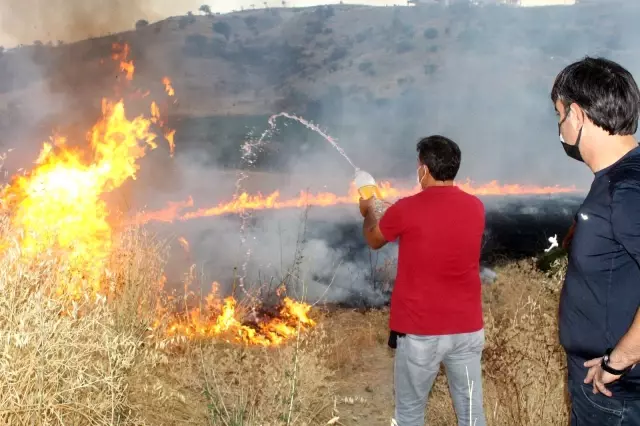 Son dakika haberleri! Adıyaman'da korkutan bahçe yangını