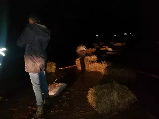 Ağrı'da sağanak yağış sele neden oldu