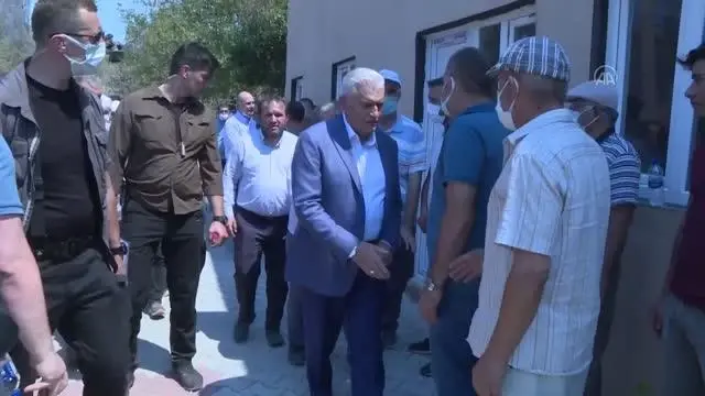 Akseki'deki orman yangınında hayatını kaybeden kişinin cenazesi toprağa verildi