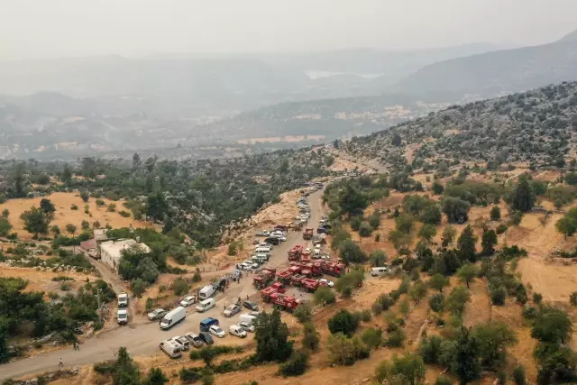 Son dakika haberleri! Orman işçilerinin şehit olduğu Gebece Mahallesi havadan görüntülendi