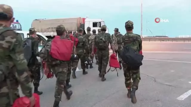 Son dakika haber | Azerbaycan'ın Türkiye'ye destek için gönderdiği 220 kişilik ekip ve 53 itfaiye aracı yola çıktı