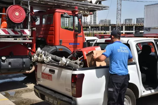 Bursa Büyükşehir Belediyesinden Marmaris'teki yangın söndürme çalışmalarına destek