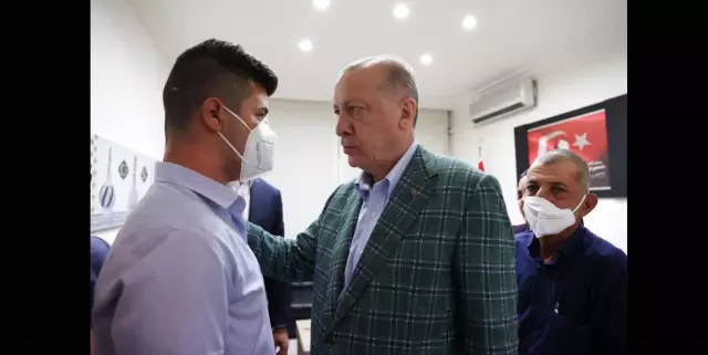 Cumhurbaşkanı Erdoğan'dan Şahin Akdemir'in ailesine taziye ziyareti