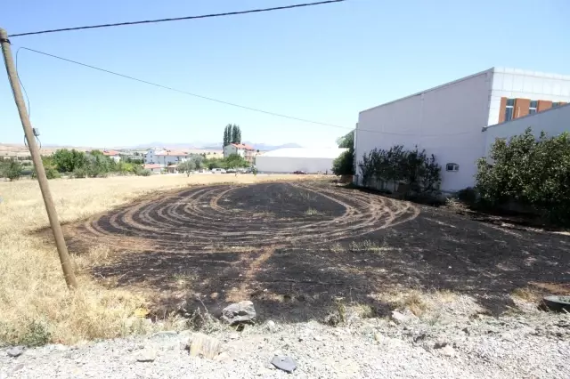 Ekili alanda çıkan yangın silah fabrikasına sıçramadan söndürüldü