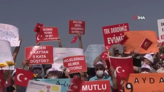 İzmirli depremzedelerden 'emsal artışı' eylemi