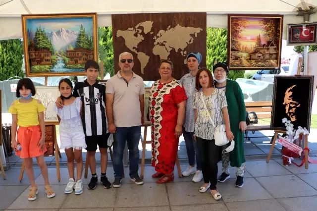 Kadınların pandemi döneminde ürettiği tüm eserler bu sergide