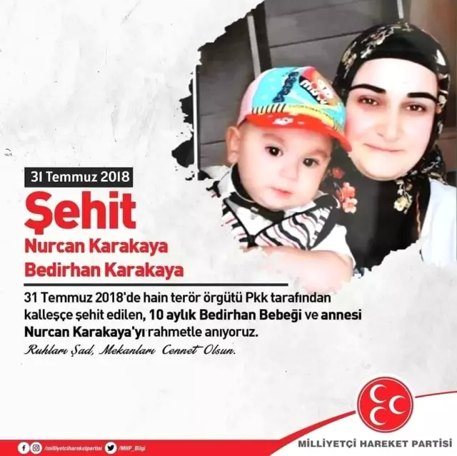 Son dakika haberleri! Kuşadası İlçe Başkanı İnan; Şehit Anne Nurcan Karakaya ve Bedirhan bebeği andı