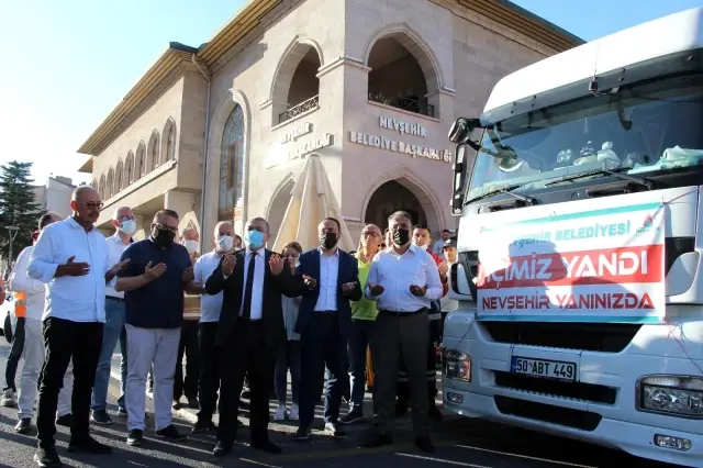 Nevşehir'den Manavgat'a bir tır yardım gönderildi