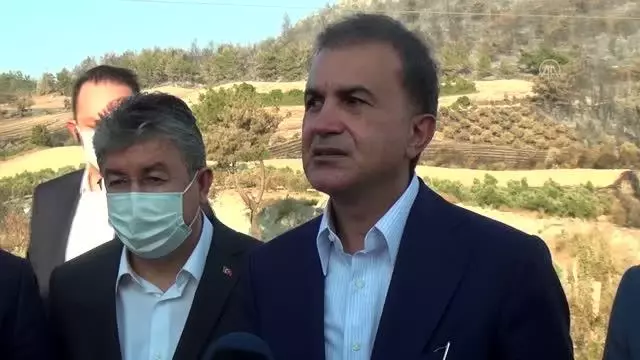 AK Parti'li Çelik'ten orman yangınında zarar gören alanlarda inceleme