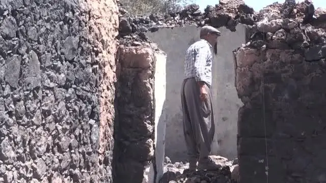 Orman yangınında evi kullanılamaz hale gelen mahalle sakini, üzüntüsünü anlattı