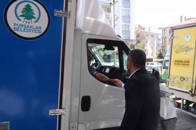 Pursaklar ilçesinden Osmaniye'deki yangından olumsuz etkilenenlere yardım