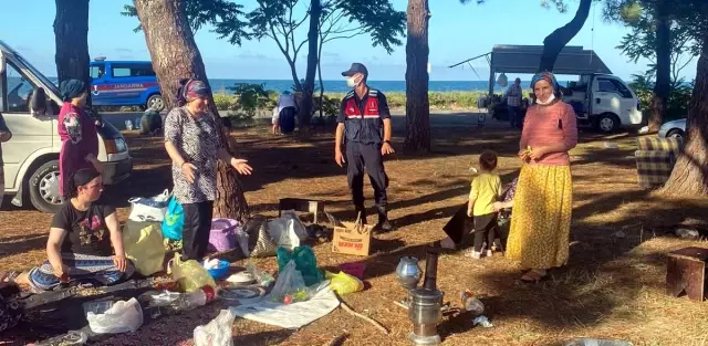 Samsun'da jandarma ekipleri ormanda denetim yaptı